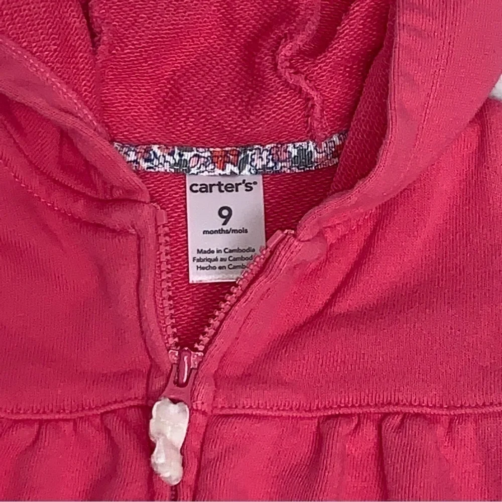 Baby Girls Lot of 4 Size 9 Months Carter's 3 Light Jackets 1 Cardigan Outerwear
